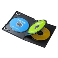 DVDトールケース 3枚収納 3枚 ブラック