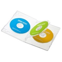 DVDトールケース 3枚収納 10枚 クリア