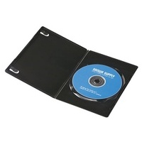 DVDトールケース 1枚収納 10枚 ブラック