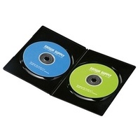 DVDトールケース 2枚収納 10枚 ブラック