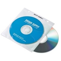 DVDCD不織布ケースリング穴付ホワイト100枚