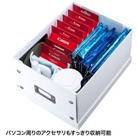 組み立て式DVD BOX ホワイト FCD-MT4WN_選択画像03