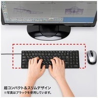 USBスリムキーボード SKB-SL17WN_選択画像03