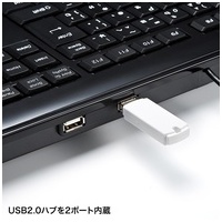 USBハブ付キーボード SKB-SL21UHBK_選択画像03