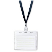 △ＩＤカード用吊下げ名札 NF-451-D 黒