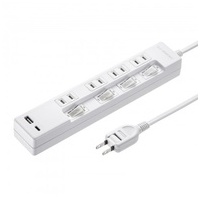 USB充電タップ Type-C搭載 TAP-B102UC-2W