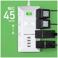 USB充電ポート付タップ 平型 TAP-B109U-3WN_選択画像04