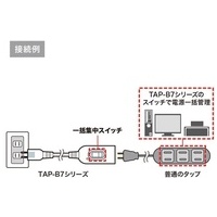 中間スイッチ付延長コード TAP-B7-1N_選択画像04