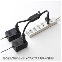 電源延長コード2分岐 2個口 TAP-EX2BKN_選択画像02