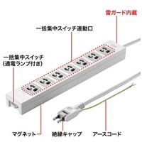 電源タップ TAP-F37-2ZSR_選択画像03