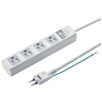 シャッタータップ4個口2.5m TAP-SH3425MGSW