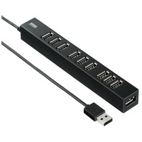 USB2.0ハブ 10ポート USB-2H1001BKN