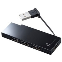 USB2.0ハブ 4ポート・ブラック USB-2H416BK