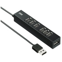 USB2.0ハブ 7ポート USB-2H701BKN
