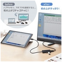 HDMIポート付USB3.2ハブ USB-3H332BK_選択画像04