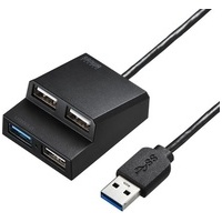 USB3.2USB2.0コンボハブ USB-3H413BKN