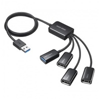 USB3.2+USB2.0コンボハブ USB-3H436BK