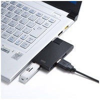 USB3.04ポートハブ USB-3HSC1BK_選択画像02