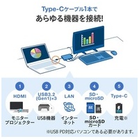 USB Type-C ドッキングハブ USB-3TCH14S2_選択画像03