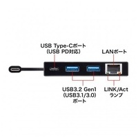 ギガビットLANアダプタ USB-3TCH20BK_選択画像03