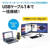Type-CデュアルHDMIドック USB-CVDK7_選択画像02