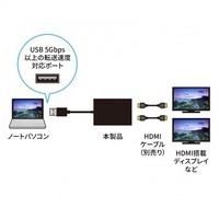 USB-HDMIディスプレイアダプタ USB-CVU3HD6_選択画像04