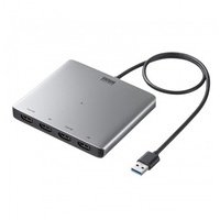 USB-HDMIアダプタ4K4画面 USB-CVU3HD7