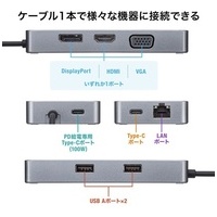 Type-Cドッキングステーション USB-DKM2BK_選択画像04