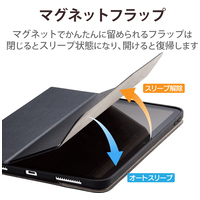 iPadレザーケース360度回転 TB-A22RDPLC2BK_選択画像04