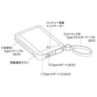 一体型PD20Wモバイルバッテリー10000mAh 白_選択画像04