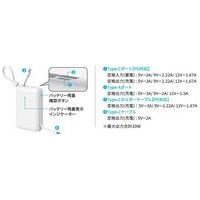 一体型PD20Wモバイルバッテリー20000mAh 白_選択画像04