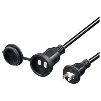 防雨型電源延長コード 2P 5m ブラック