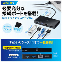 Type-Cドッキングステーション USB-DKM10BK_選択画像02
