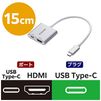 変換アダプタ TypeC-HDMI AD-CHDMIPD100SV