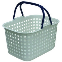 ドットバスケット 浅型 ホワイト