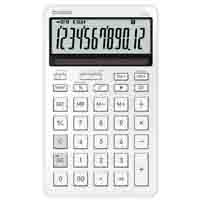 スタイリッシュ電卓 ホワイト JF-M200-WE-N