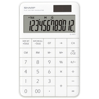 フラットフェース電卓 ホワイト EL-VM72WX_選択画像02