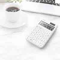 フラットフェース電卓 ホワイト EL-VM72WX_選択画像03
