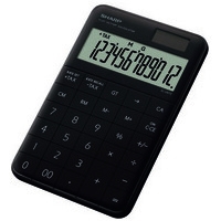 フラットフェース電卓 ブラック EL-VM72-BX