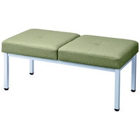 ロビーチェア TL02W(LGN) Lグリーン 2人掛