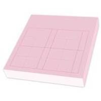 マス目フセン Kaketa pink