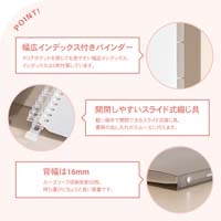 パペルール B5バインダースリム グレー_選択画像03