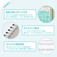 パペルール A5 Wリングノート Mグリーン_選択画像03