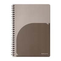 パペルール A5 Wリングノート グレー