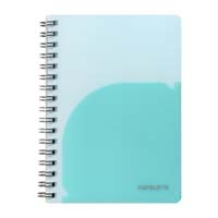 パペルール A6 Wリングノート ライトブルー