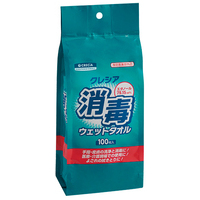 クレシア 消毒ウェットタオル 詰替 100枚