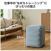 四角いバランスボール55cm HCF-BBCUBE55BUL_選択画像04