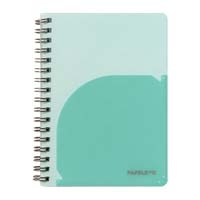 パペルール A6 Wリングノート Mグリーン