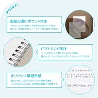 パペルール A6 Wリングノート グレー_選択画像03