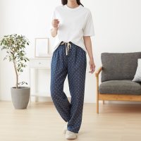 やわらか二重ガーゼパンツ NVY M_選択画像02